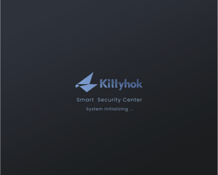 Kittyhok 智能安防中心启动画面