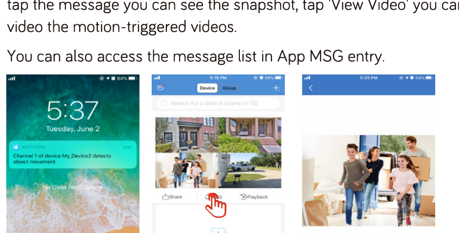 推送通知、快照以及 App 中的消息列表