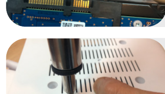 步骤 3：将硬盘放入 NVR